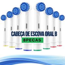 Kit 8 Refis Escova Elétrica Oral B Advanced Power Compatível Braun