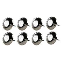 Kit 8 Refletor Led Inox RGB 9W Para Piscina Luxpool