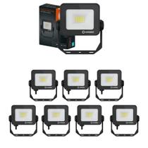 Kit 8 Refletores Led Floodlight Compact Core 10w 5000k Ip65 Ledvance Osram