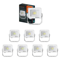 Kit 8 Refletores Led Floodlight Compact Core ip65 Branco 10w 5000k Osram
