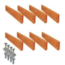 Kit 8 Réguas Pé de Banco Madeira Acabada Verniz 150x5,5x2cm Kit 8 Réguas Pé de Banco Madeira Acabada Verniz 150x5,5x2cm