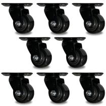 Kit 8 Rodinhas Reforçada 40mm Rodizio Giratorio 200kg Moveis