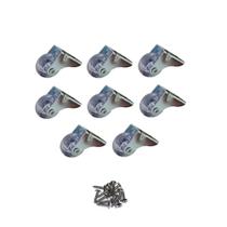 Kit 8 Rodinhas Sofá Retrátil Anti-Risco Gel Silicone Transparente 32 mm com Parafuso