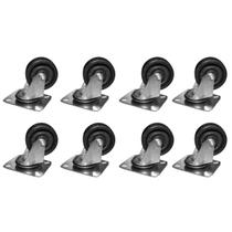Kit 8 Rodízios 312 Ferro Placa Giratória s/ Trava P/ 170kg Kit 8 Rodízios 312 Ferro Placa Giratória s/ Trava P/ 170kg