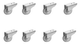 Kit 8 Rodízios Rodinha 38mm Fixo Multiuso para Sofá Bicama e Móveis em Geral Kit 8 Rodízios Rodinha 38mm Fixo Multiuso para Sofá Bicama e Móveis em Geral