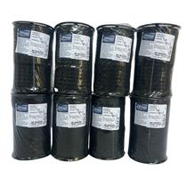 Kit 8 Rolos De 100mt - Elástico Jaraguá 8 Zanotti Preto 7mm