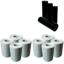KIT 8 Rolos Etiqueta Couché 25X14x4C e 4 Ribbons Cera KIT 8 Rolos Etiqueta Couché 25X14x4C e 4 Ribbons Cera