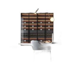 Kit 8 Rolos Papel De Parede Adesivo Cubo De Madeira 3,0M Kit 8 Rolos Papel De Parede Adesivo Cubo De Madeira 3,0M