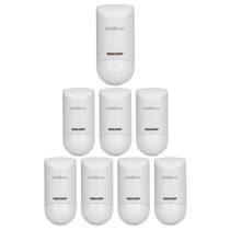 Kit 8 Sensores Alarme Infra Pet 15 Kg Sem Fio Interno IVP 5000 SMART LD Intelbras