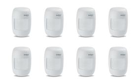 Kit 8 Sensores Alarme Passivo Sem Fio IVP 2000 SF Intelbras Kit 8 Sensores Alarme Passivo Sem Fio IVP 2000 SF Intelbras