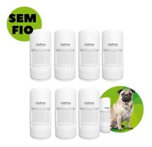Kit 8 Sensores de Movimento Sem Fio IVP 4101 PET SMART 20kg com Tecnologia Smart Code