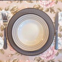 Kit 8 Serviços Americanos Sami Bege Impermeável - 35 x 45cm Kit 8 Serviços Americanos Sami Bege Impermeável - 35 x 45cm