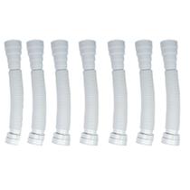 Kit 8 Sifão Sanfonado Flexível Multiuso Universal Branco