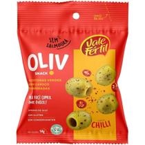 Kit 8 Snack De Azeitonas Temperada Sabor Chille50g