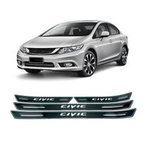 Kit 8 Soleira Super Protetora Platinum Civic