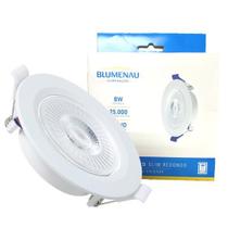 Kit 8 Spot Led Redondo Embutir 8w Branco Quente 3000K Amarelo