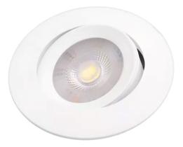 Kit 8 Spot Led Smd 7w Dicroica Direcionavel Redondo Frio