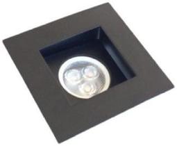 Kit 8 Spot Recuado De Embutir Mr11 Mini Dicroica Preto Alz60