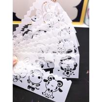 Kit 8 stencil barrinhas molde pintura Estêncil tecido infantil animais bichinhos insetos
