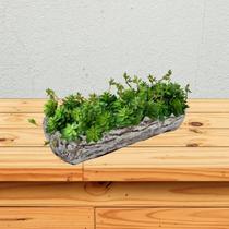 Kit 8 Suculentas Artificiais aparência real planta artificial para jardim painel Verde e decoração