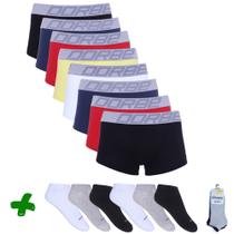 Kit 8 Sungão Algodão + 6 Pares Meia Soquete Dorbe Kit 8 Sungão Algodão + 6 Pares Meia Soquete Dorbe