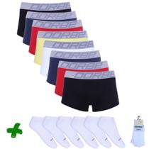 Kit 8 Sungão Algodão + 6 Pares Meia Soquete Dorbe Kit 8 Sungão Algodão + 6 Pares Meia Soquete Dorbe