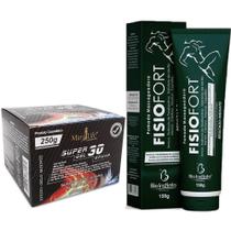 Kit 8 Super Gel 30 Ervas 250G + 1 Pomada Fisio Fort 150G