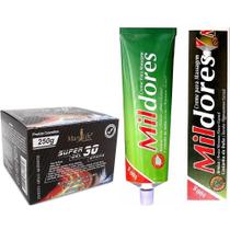 Kit 8 Super Gel 30 Ervas 250G + 8 Pomada Mil Dores 100G