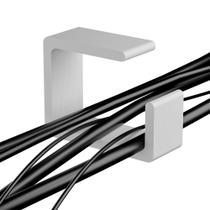 Kit 8 Suporte Organizador de Fios Cabos de Mesa