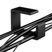 Kit 8 Suporte Organizador Fios e Cabos de Mesa