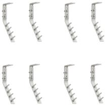 Kit 8 suportes de fixaçao tipo kalheta canaletao inox 304