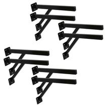 Kit 8 Suportes Parafusar Bancada Pia Pedra Mármore 40x20cm