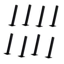 Kit 8 Suportes Parafusar Reforçado Bancada Pia Pedra Mármore