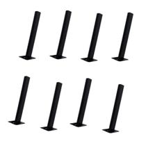 Kit 8 Suportes Parafusar Reforçado Bancada Pia Pedra Mármore