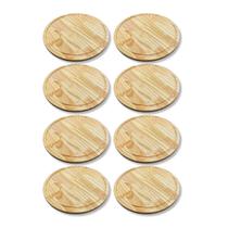 Kit 8 Tábuas Petisco 30cm Frios Hambúrguer Mesa Posta Aperitivo Kit 8 Tábuas Petisco 30cm Frios Hambúrguer Mesa Posta Aperitivo