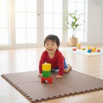 KIT 8 TAPETE TATAME EVA ACADEMIA de 50X50CM 10MM Emborrachado Linha Econômica Pq Defeitos Exercício Yoga Anti Derrapante Infantil Bebe Criança