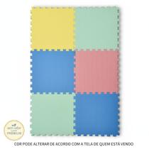 Kit 8 Tapetes de Eva Infantil Tatame para Bebe e Crianças Cores Sortidas 50x50cm com Encaixe EVASL Kit 8 Tapetes de Eva Infantil Tatame para Bebe e Crianças Cores Sortidas 50x50cm com Encaixe EVASL