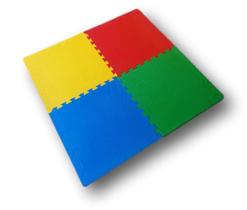 Kit 8 Tapetes Tatames Coloridos Eva 50 X 50 X 1,5cm 15mm VV/VM/AR/AM