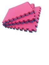 Kit 8 Tatames Eva Dupla Face Azul E Vermelho 50x50x3cm Kit 8 Tatames Eva Dupla Face Azul E Vermelho 50x50x3cm