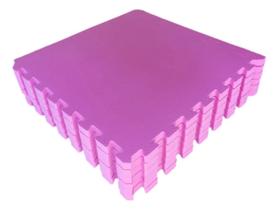 Kit 8 Tatames Tapetes EVA 50x50x1cm 10mm Rosa Pink