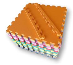 Kit 8 Tatames Tapetes EVA Coloridos 50x50x3cm 30mm Kit 8 Tatames Tapetes EVA Coloridos 50x50x3cm 30mm