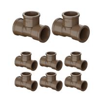 Kit 8 Te Soldavel 3/4 25mm Tigre