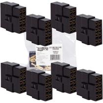 Kit 8 Terminal Conector 8 Vias Trava Macho Fêmea Technoise Kit 8 Terminal Conector 8 Vias Trava Macho Fêmea Technoise