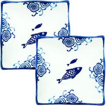 Kit 8 Tigela Sobremesa Bowl Peixe Praia Oceano Náutico 12cm Kit 8 Tigela Sobremesa Bowl Peixe Praia Oceano Náutico 12cm