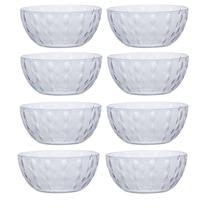 Kit 8 Tigelas / Saladeiras De Acrilico Redonda Acqua 4L 25Cm Kit 8 Tigelas / Saladeiras De Acrilico Redonda Acqua 4L 25Cm