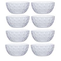 Kit 8 Tigelas / Saladeiras De Acrilico Redonda Acqua 4L 25Cm Kit 8 Tigelas / Saladeiras De Acrilico Redonda Acqua 4L 25Cm