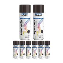 Kit 8 Tinta Spray Uso Geral Marrom 350ml - Tekbond