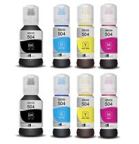 Kit 8 Tinta T504120 T504 L4150 L4160 L6191 L6161 L6171 - InkTank