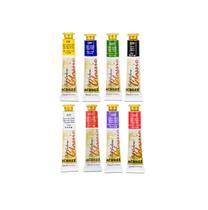 KIT 8 Tintas A Óleo Oil Colors Classic ACRILEX Bisnaga de 20 ml