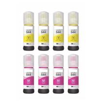 Kit 8 tintas compativel para t544 l3110 l3210 l3250 m y Kit 8 tintas compativel para t544 l3110 l3210 l3250 m y